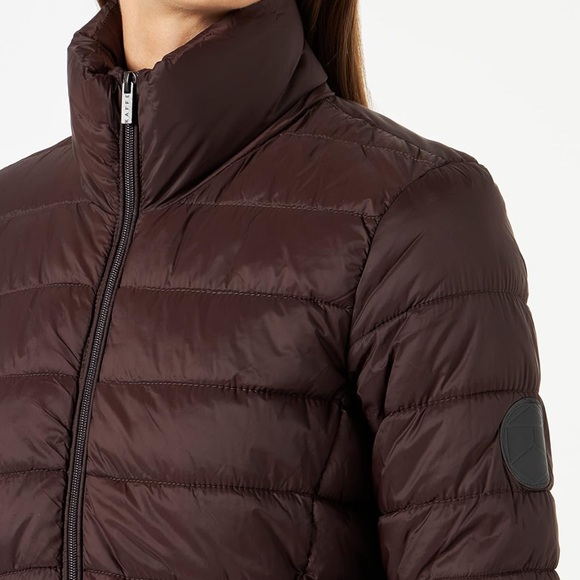 Women's Brown Puffer Jacket - Picture 5 of 9